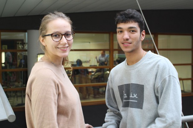 Joséphine AUDRAIN et Luc AUDIS, étudiants en 4ème année Conception Mécanique Polytech Lille