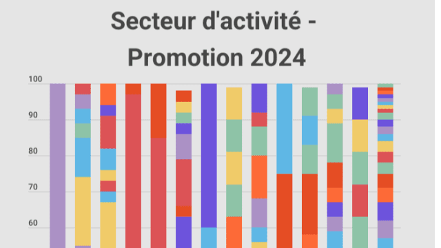 Secteur d'activité : n°1 Conseil, n°2 BTP, n°3 Agroalimentaire, n°4 Informatique 
