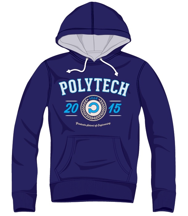 Commandez votre sweat Polytech Lille 2015